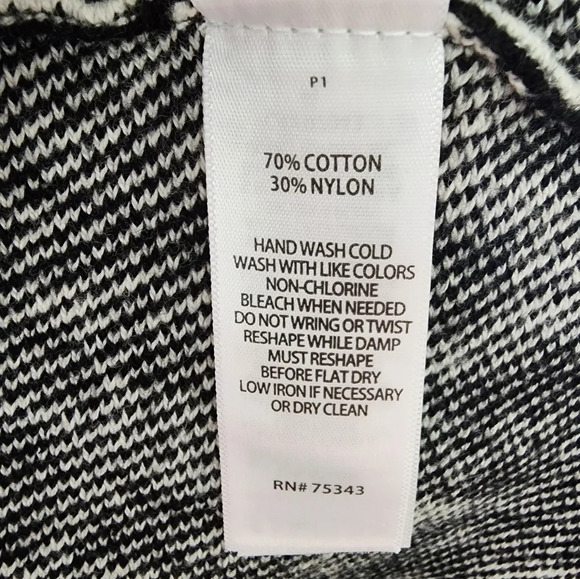 Cynthia Rowley Young Womens Knit Flare Skirt Black/White Print Size Medium - Picture 9 of 12